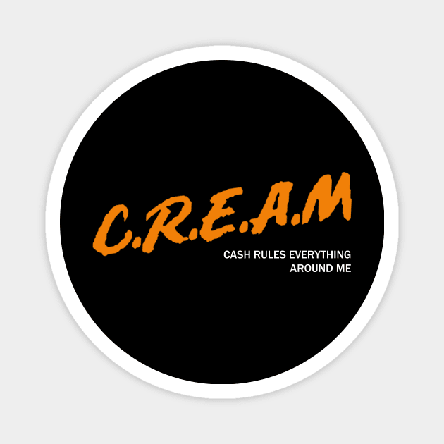 Cream Magnet by LMW Art